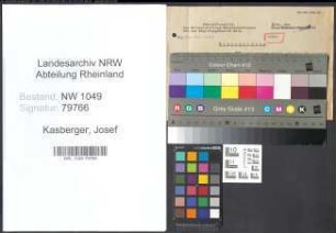 Entnazifizierung Josef Kasberger , geb. 27.01.1905 ()