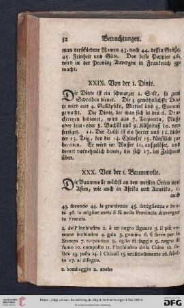 XXIX. Von der I. Dinte