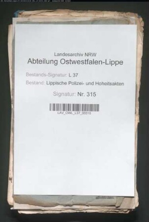 Vertreibung unerwünschter Ausländer aus der Grafschaft