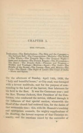 Chapter I. The voyage
