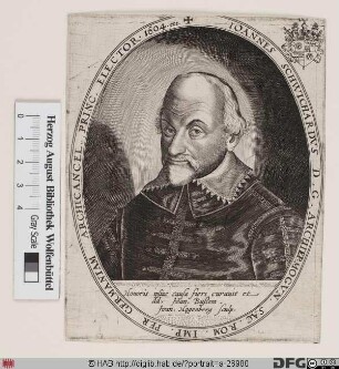 Bildnis Johann (Schweikard von Kronberg), 1604-26 Kurfürst u. Erzbischof von Mainz