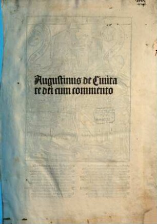 Augustinus de Ciuitate dei cum commento