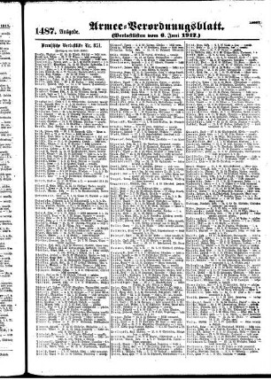 1487.Ausgabe. Mittwoch, 6. Juni 1917