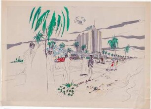 Schneider - Esleben, Paul; Kuwait; Hilton Hotel - Perspektive
