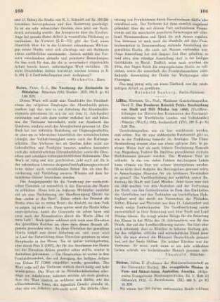 104 [Rezension] Tribbe, Heinrich, Des Domherrn Heinrich Tribbe Beschreibung von Stadt und Stift Minden