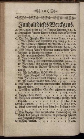 Innhalt dieses Werckgens.