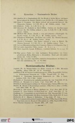 Numismatische Bücher