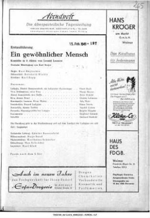 Ein gewöhnlicher Mensch