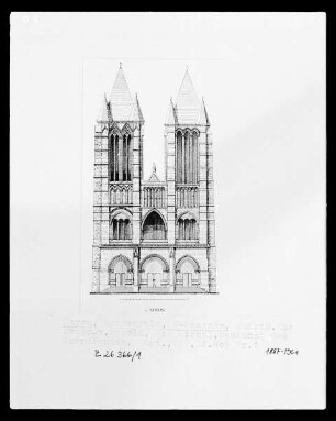 Die Kathedrale Notre-Dame in Noyon: Aufriss