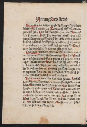 Anfang des lieds ||