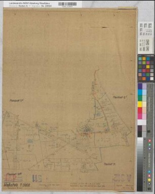 Heek, Flurbereinigung (Umlegung) Ahle, Schätzungskarte 2 Planbl.12,2