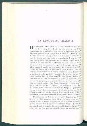 La búsqueda trágica