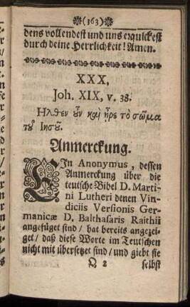 XXX. Joh. XIX. v. 38.