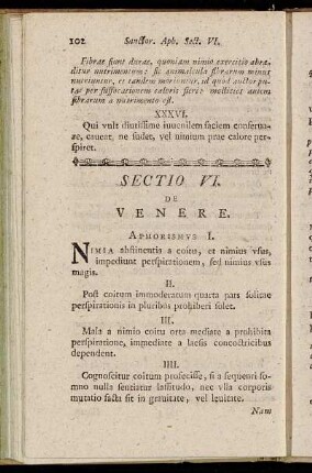 Sectio VI. De Venere.