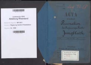 Jungbluth, Hubert, geb. 22.05.1832, Reg.Rat. Bd. 7