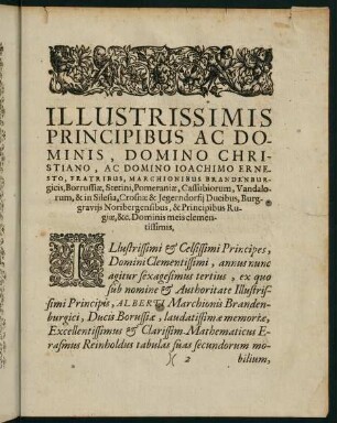2r-1v, Illustrissimis Principibus ac Dominis, ...