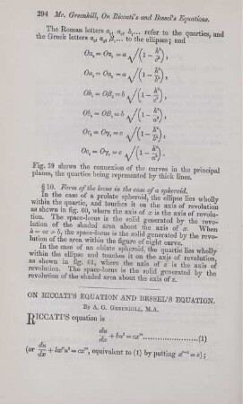 On Riccati's equation and Bessel's equation.