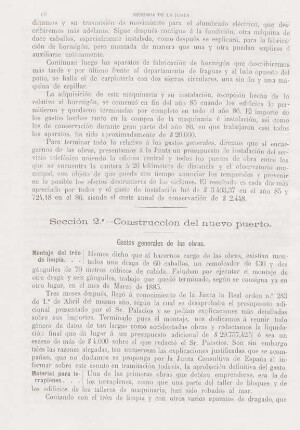 Sección 2.a - Construccion delnuevo puerto