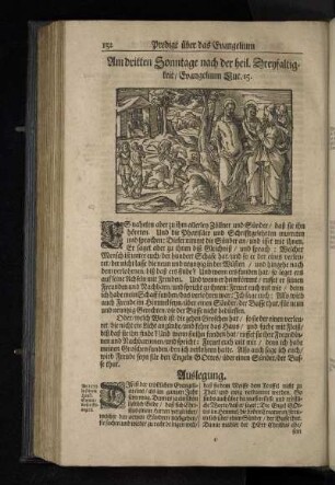Am dritten Sonntage nach der heil. Dreyfaltigkeit / Evangelium Luc. 15.