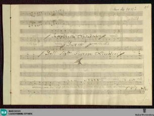 ?Il trionfo del bel sesso?. Excerpts - Don Mus.Ms. 1442|1 : V (2), orch