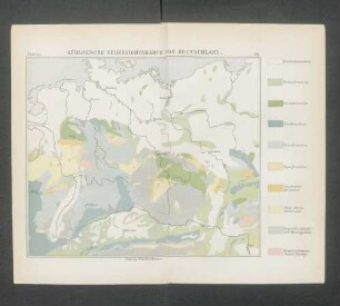 VIII. Geologische Uebersichtskarte von Deutschland.