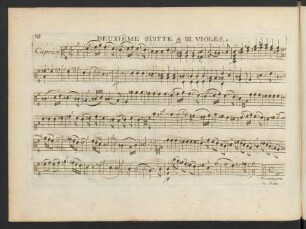 Deuxiême Suitte a III Violes