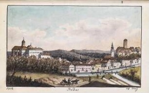 'Roda' , Gesamtansicht; Aquarell