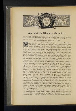 Aus Richard Wagners Memoiren
