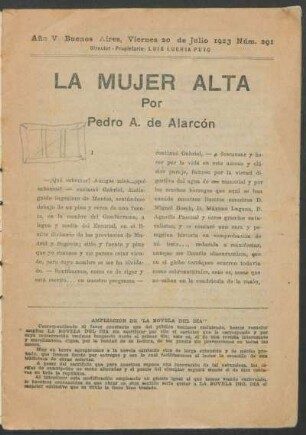 1923029100: La mujer alta