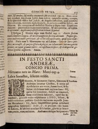 511-520, Concio Prima - Secunda