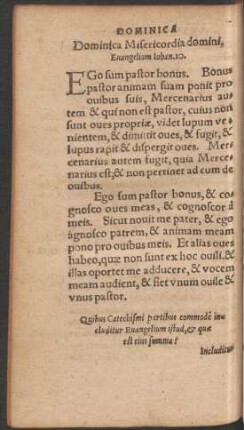 Dominica Misericordia domini ...