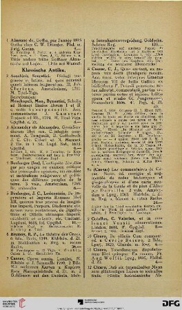 Klassische Antike (Nr. 1-121)