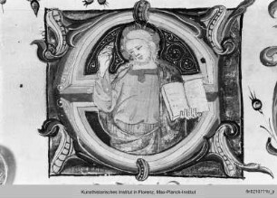 Missale : Historisierte Initiale: Segnender Christus