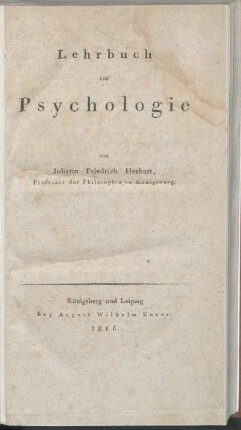 Lehrbuch zur Psychologie