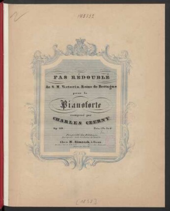 Pas Rédoublé de S. M. Victoria, Reine de Brétagne pour le Pianoforte : op. 489