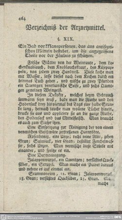 Verzeichniß der Arzneymittel