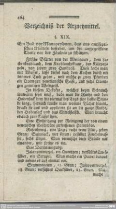 Verzeichniß der Arzneymittel