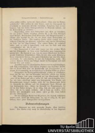 Bodenverbesserungen.