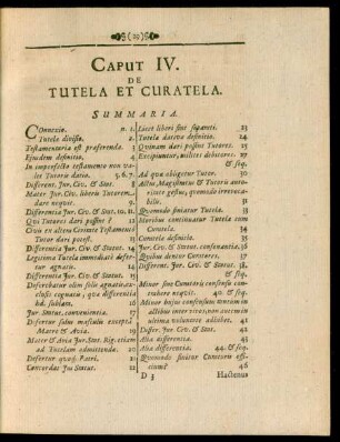 Caput IV. De Tutela Et Curatela.