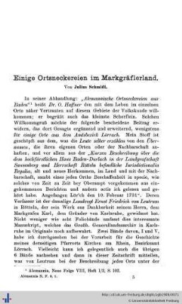 Einige Ortsneckereien im Markgräflerland.