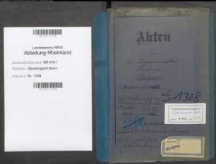 Kraus; Friedrich, Bergassessor; Prüfungs- u. Personalakten Band 2
