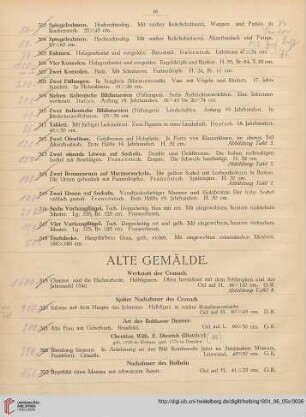 Alte Gemälde (Nr. 319-444)