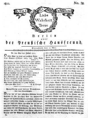 Nr. 38., 12. Mai 1810