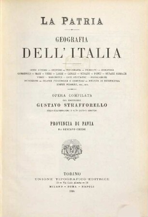 La Patria : geografia dell'Italia, 16. Provincia di Pavia