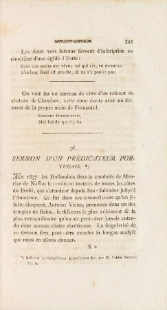 36. Sermon D'Un Prédicateur Portugais