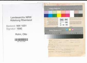 Entnazifizierung Otto Rohn , geb. 11.10.1905 (Beamter)