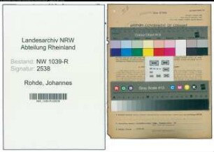 Entnazifizierung Johannes Rohde , geb. 25.06.1917 (Betriebsarzt)