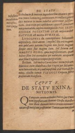 Caput V. De Statu Exinanitionis.