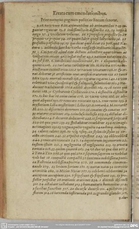 Errata cum emendationibus