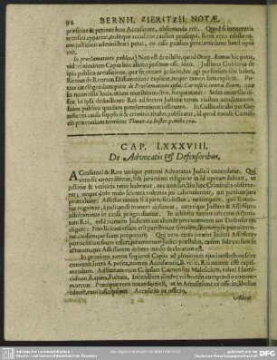 Cap. LXXXVIII. De Advocatis & Defensoribus